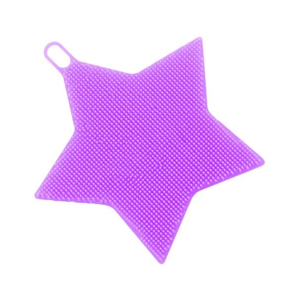 Мочалка силиконовая Hoz Звезда Фиолетовый (MMS-R21277)
