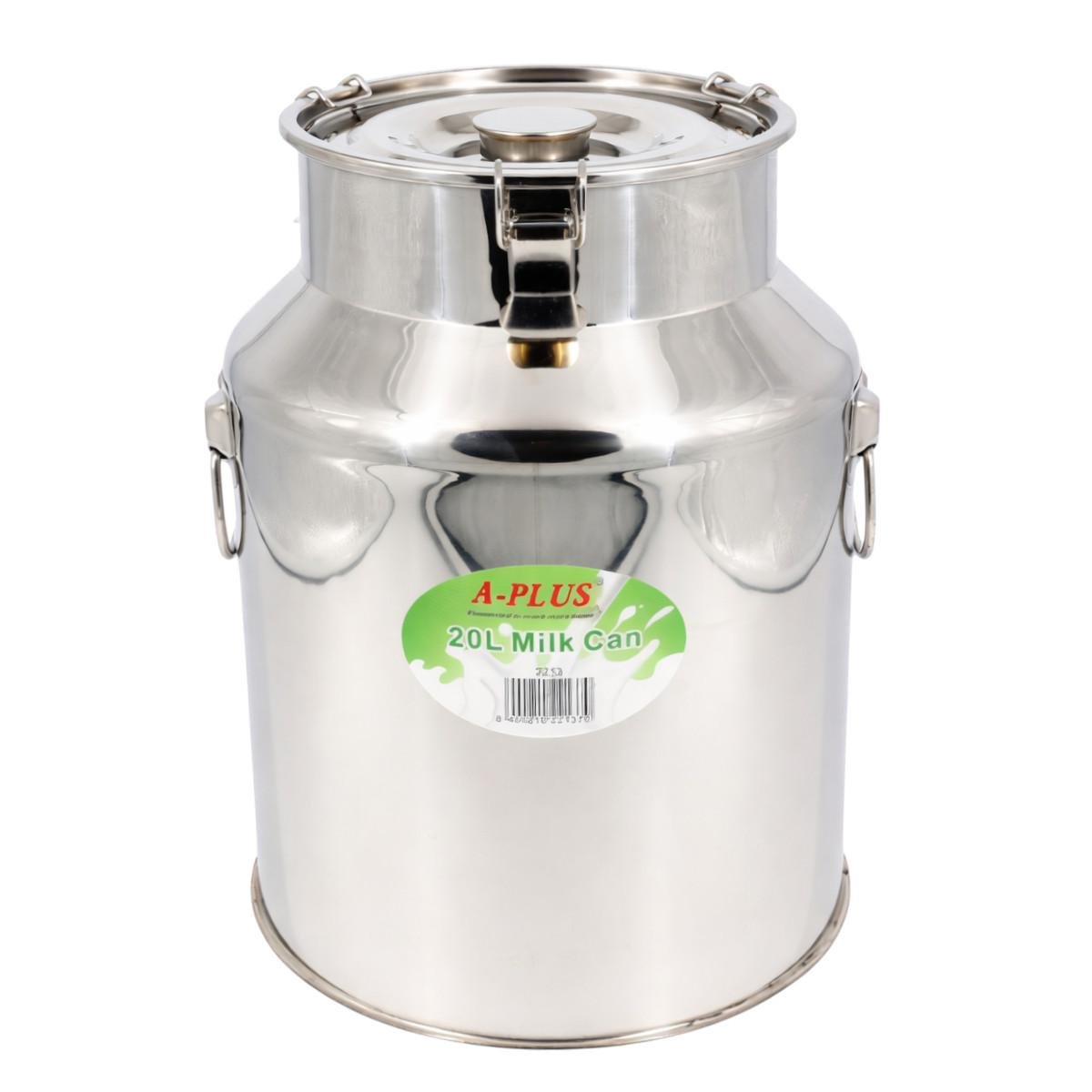 Бідон харчовий з нержавіючої сталі для молока меду олії 20 л