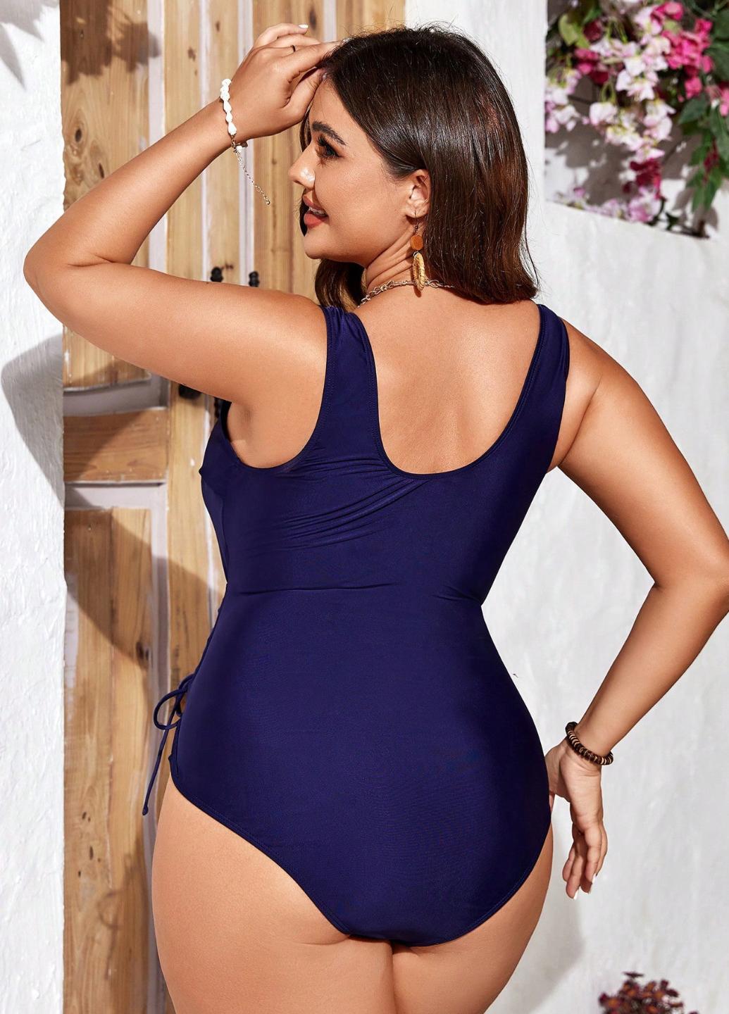 Купальник цельный FS Esmeralda с утяжкой Plus Size 2XL р. 54-56 Синий (13522 - фото 3 Купальник цельный FS Esmeralda с утяжкой Plus Size 2XL р. 54-56 Синий (13522 - фото 3