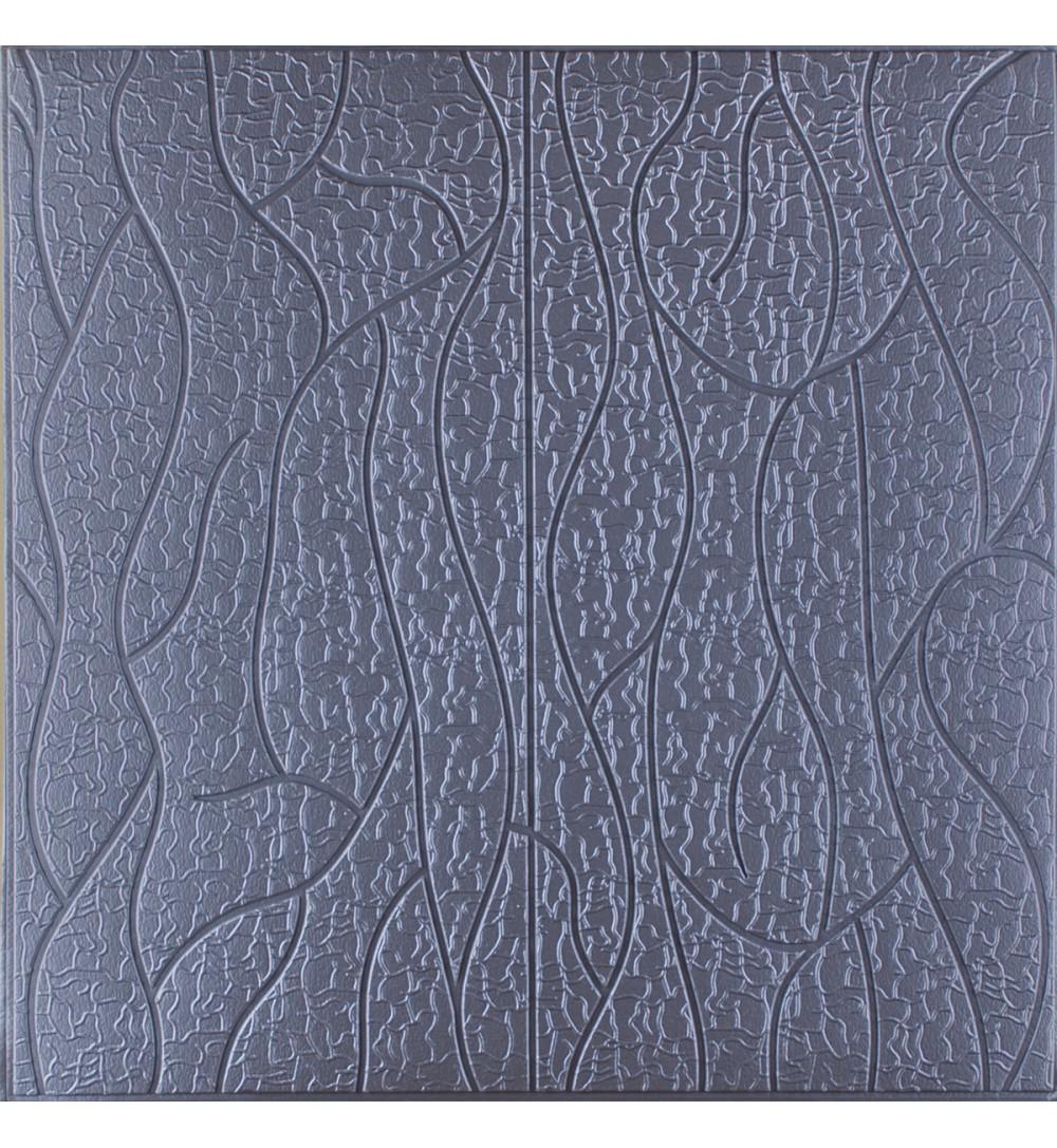 Панель-самоклейка скала 700x700x5 мм Графитовая (3173-5)