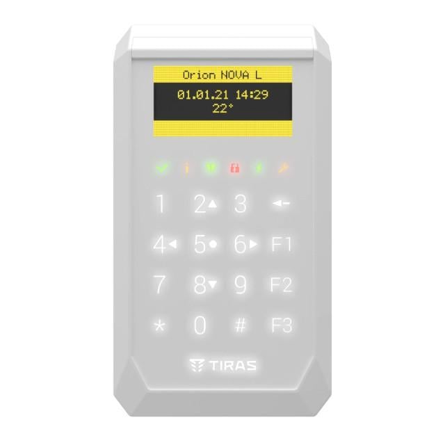 Клавіатура сенсорна OLED TIRAS K-PAD OLED+ White (3141725205)