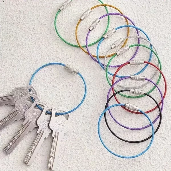 Брелок-тросик для ключей и других мелочей 20 шт. (C01255) - фото 7 Брелок-тросик для ключей и других мелочей 20 шт. (C01255) - фото 7