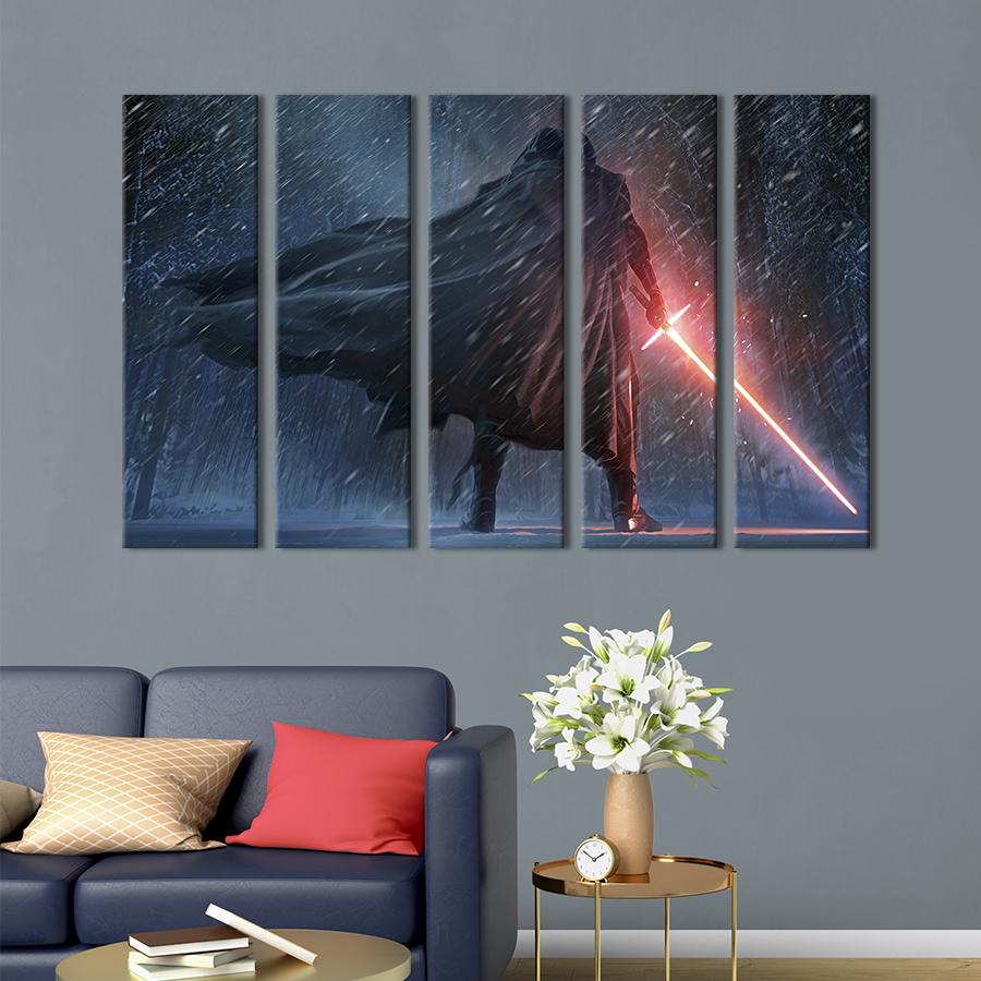 Модульная картина из 5 частей Кайло Рен - магистр Рыцарей Рен 87x50 см (670-51)