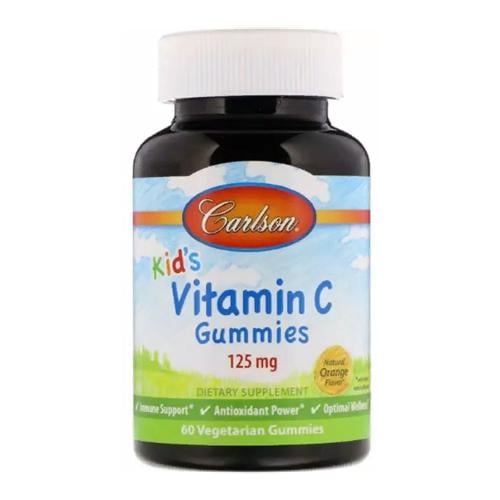 Вітамін C Carlson Labs Kids Vitamin C Gummies 125 мг 60 Veg Gummies Orange