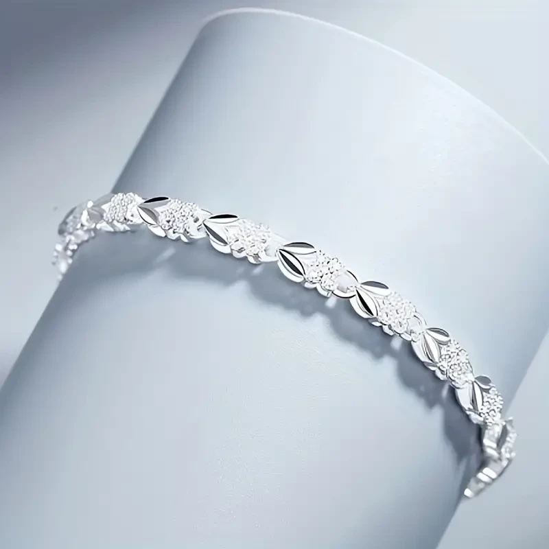 Браслет женский Сердце с серебряным покрытием 925° (32373577)