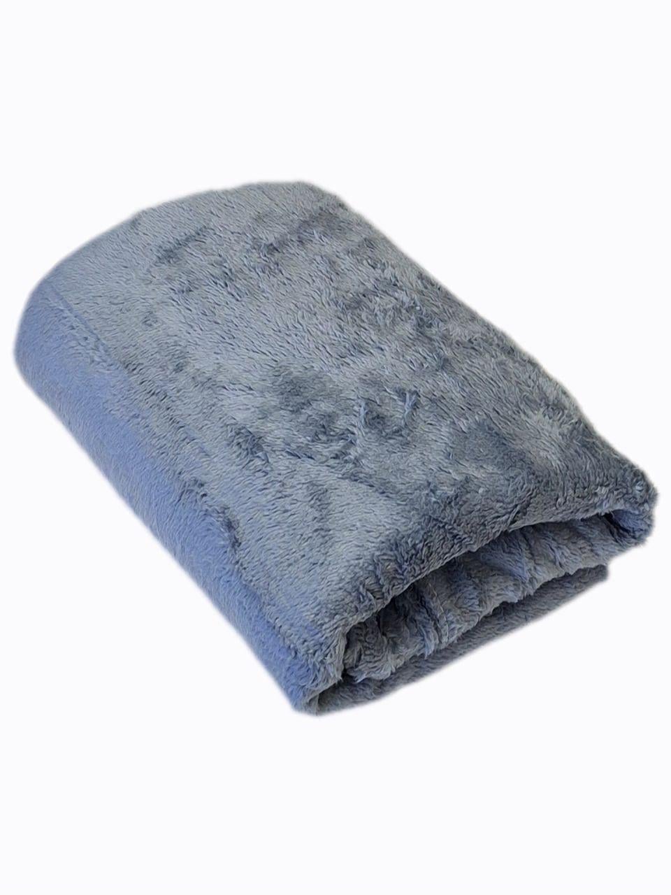 Плед-простыня флисовая Конфета 200х220 см Джинсовый (2094)