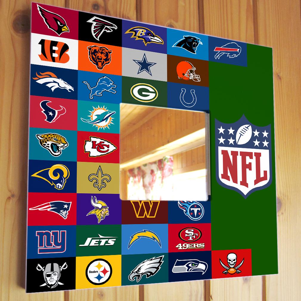 Зеркало декоративное Американский футбол NFL 260х260 мм (M00941)