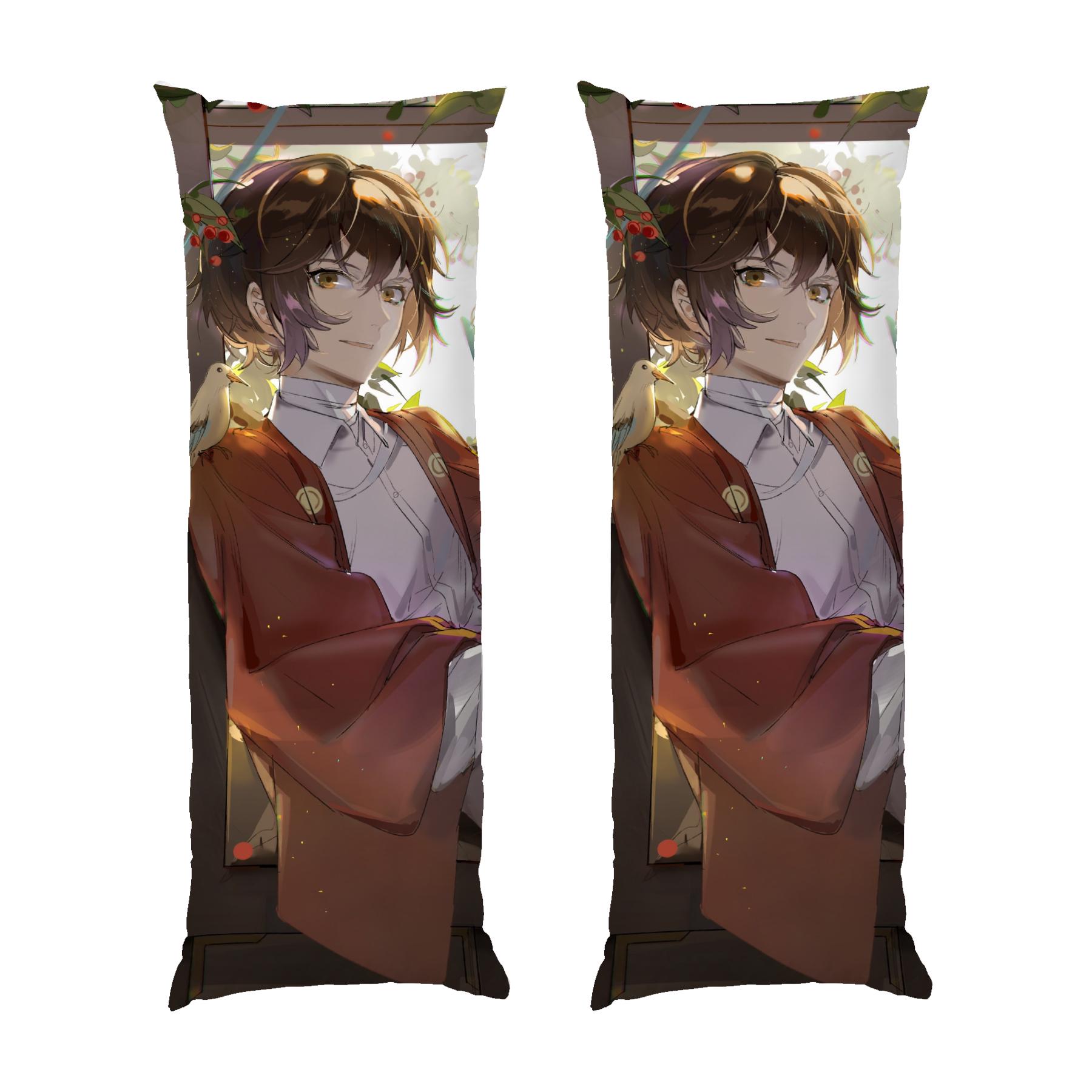 Подушка дакимакура Cute Dazai Bungo Stray Dogs габардин 70х30 см (113357)