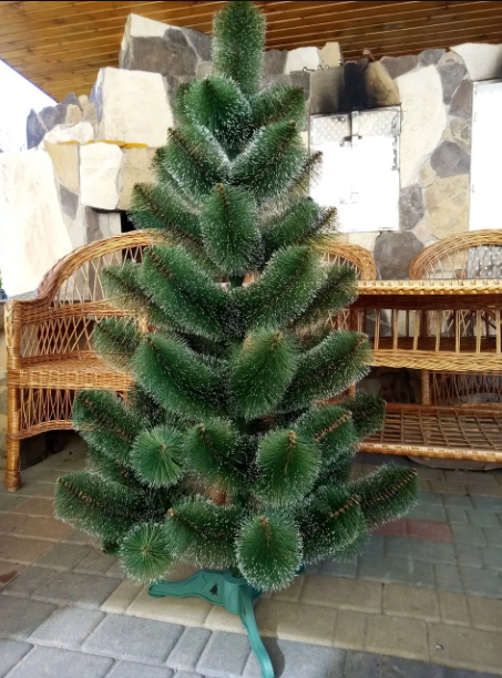 Штучна сосна з ПВХ з підставкою 1 м Темно-Зелений/Білий (NYT15264) - фото 6 Штучна сосна з ПВХ з підставкою 1 м Темно-Зелений/Білий (NYT15264) - фото 6