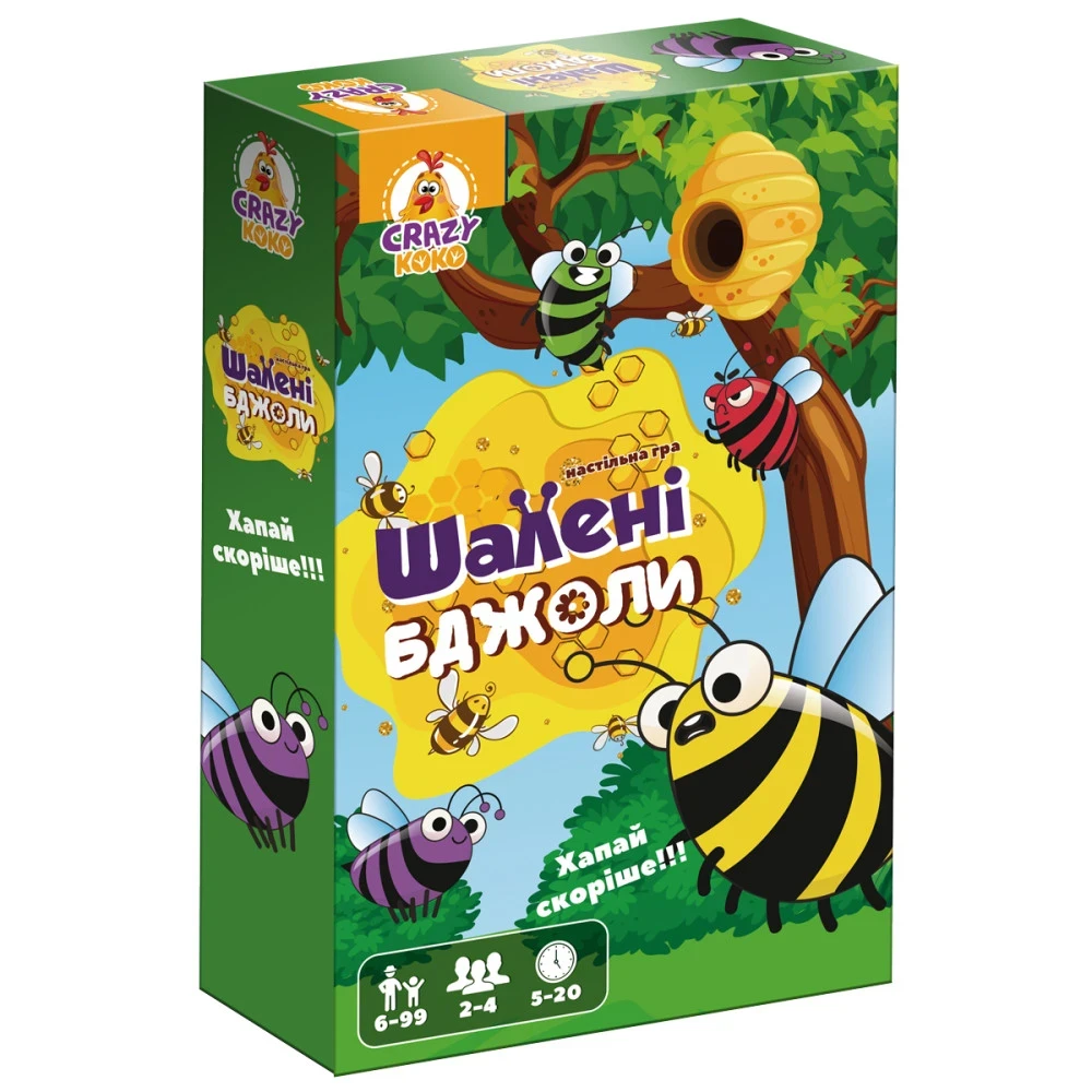 Настільна гра розважальна Vladi Toys Шалені бджоли (VT8077-06) Настільна гра розважальна Vladi Toys Шалені бджоли (VT8077-06)