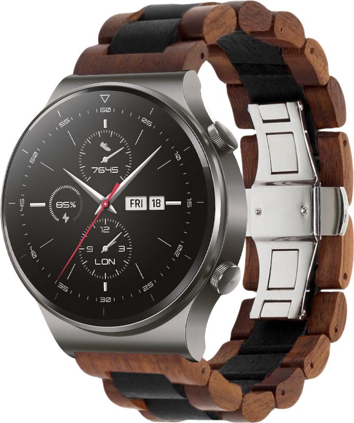 Ремешок деревянный WoodLock для Huawei Watch GT 2 Pro Black/Brown (28693-26) Ремешок деревянный WoodLock для Huawei Watch GT 2 Pro Black/Brown (28693-26)