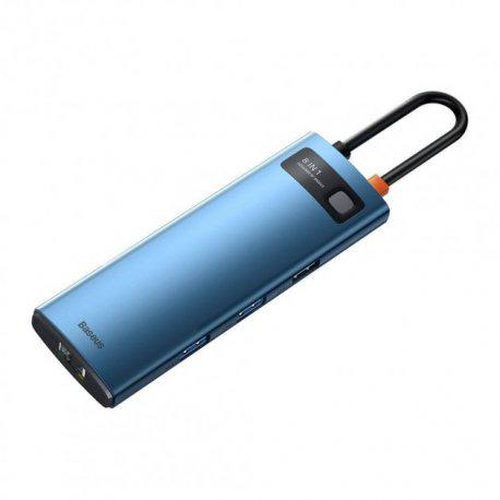 Хаб BASEUS Metal Gleam Multifunctional 8in1 Type-C Blue (WKWG000103)