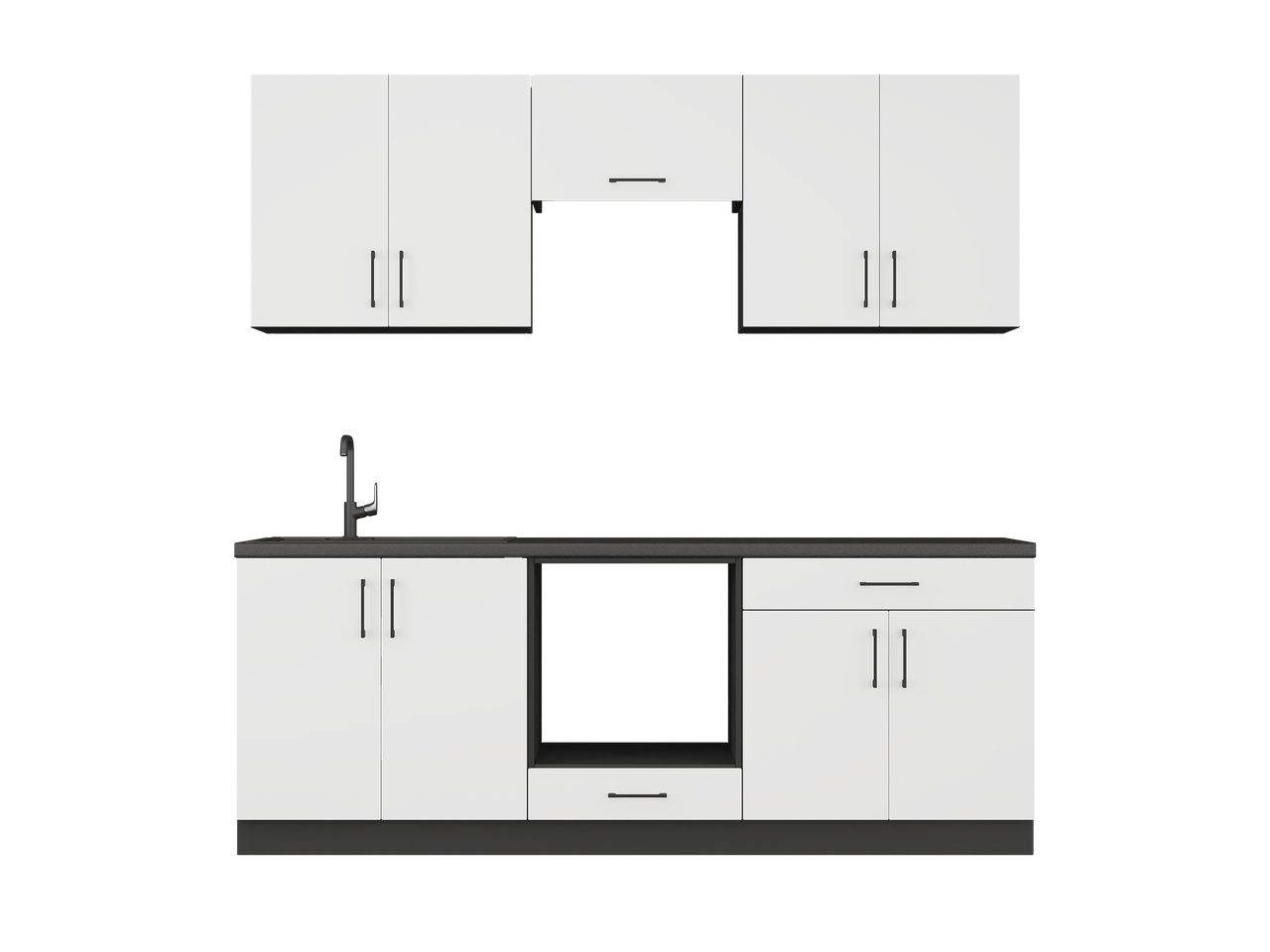 Комплект кухні К-8 Еверест Оптіма без стільниці 2,2 м Білий (ЕК-26036) - фото 4