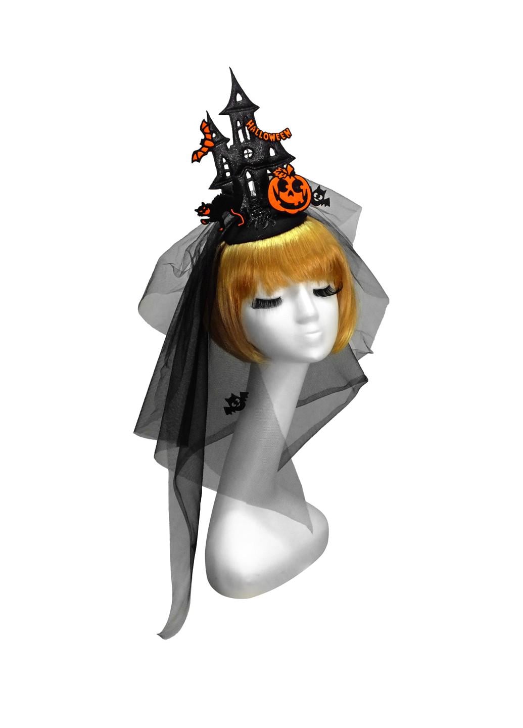 Шляпа Домик Halloween (18-993BLK-OR)