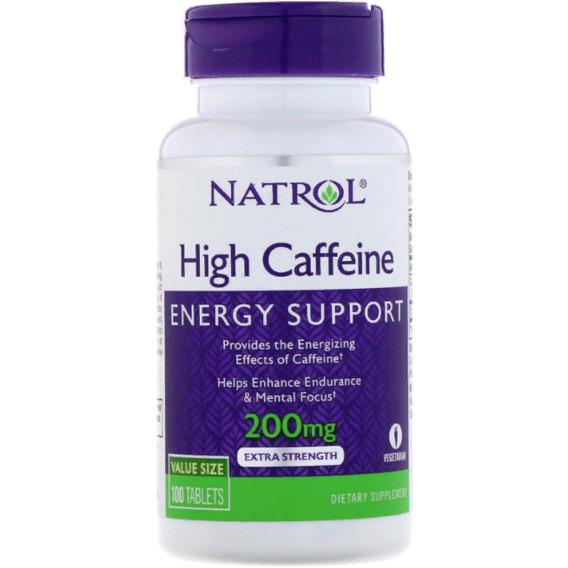 Тонизирующее средство Natrol High Caffeine Extra Strength 200 мг 100 Tabs (NTL-04794)