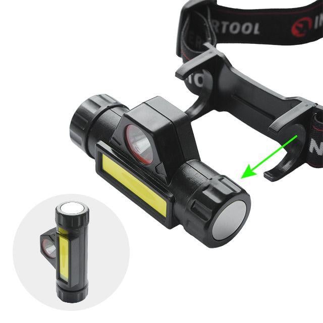 Ліхтар налобний акумуляторний Intertool LB-0309 XPE COB магніт - фото 2 Ліхтар налобний акумуляторний Intertool LB-0309 XPE COB магніт - фото 2