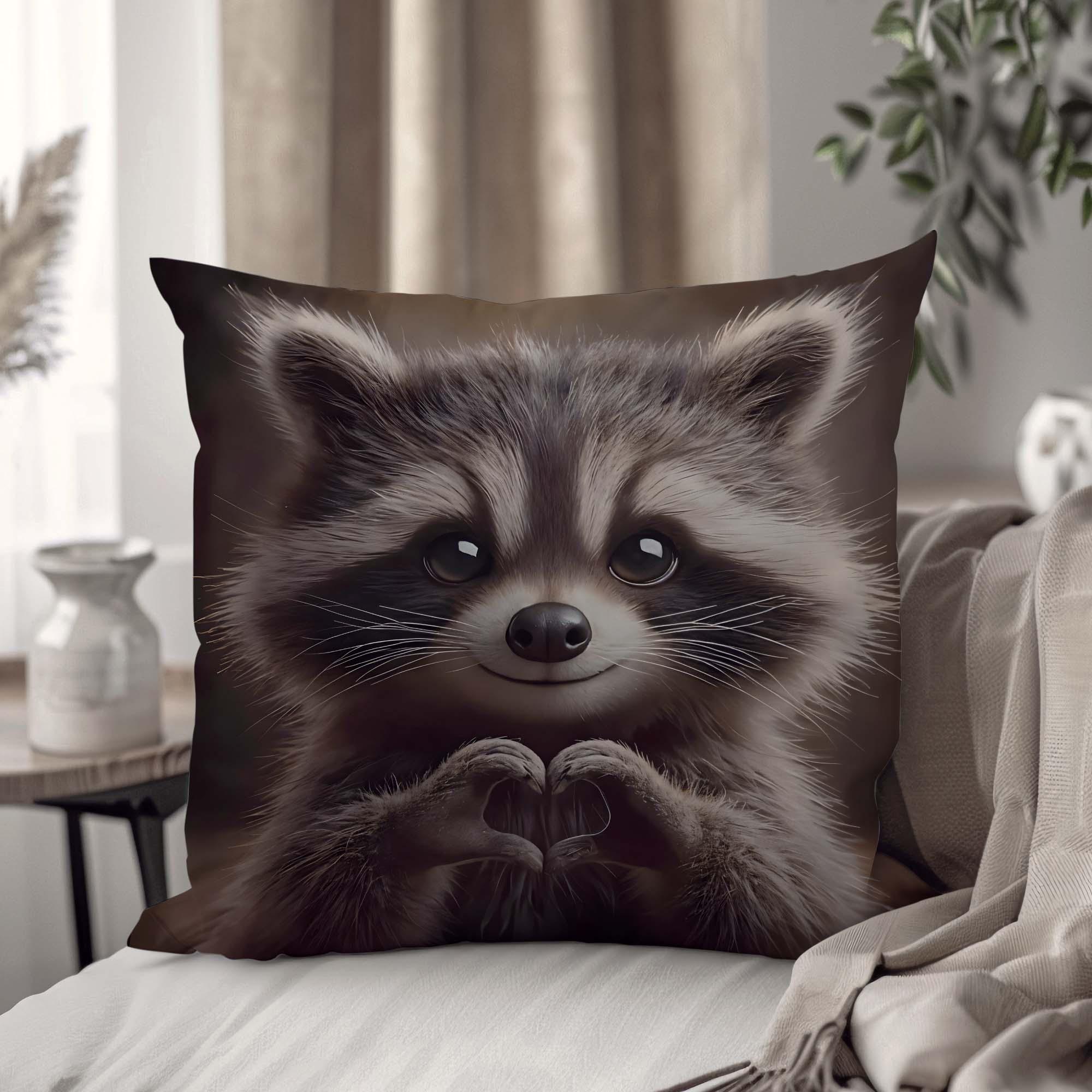 Подушка декоративная "Милый енот" 45х45 см (1311245UA)