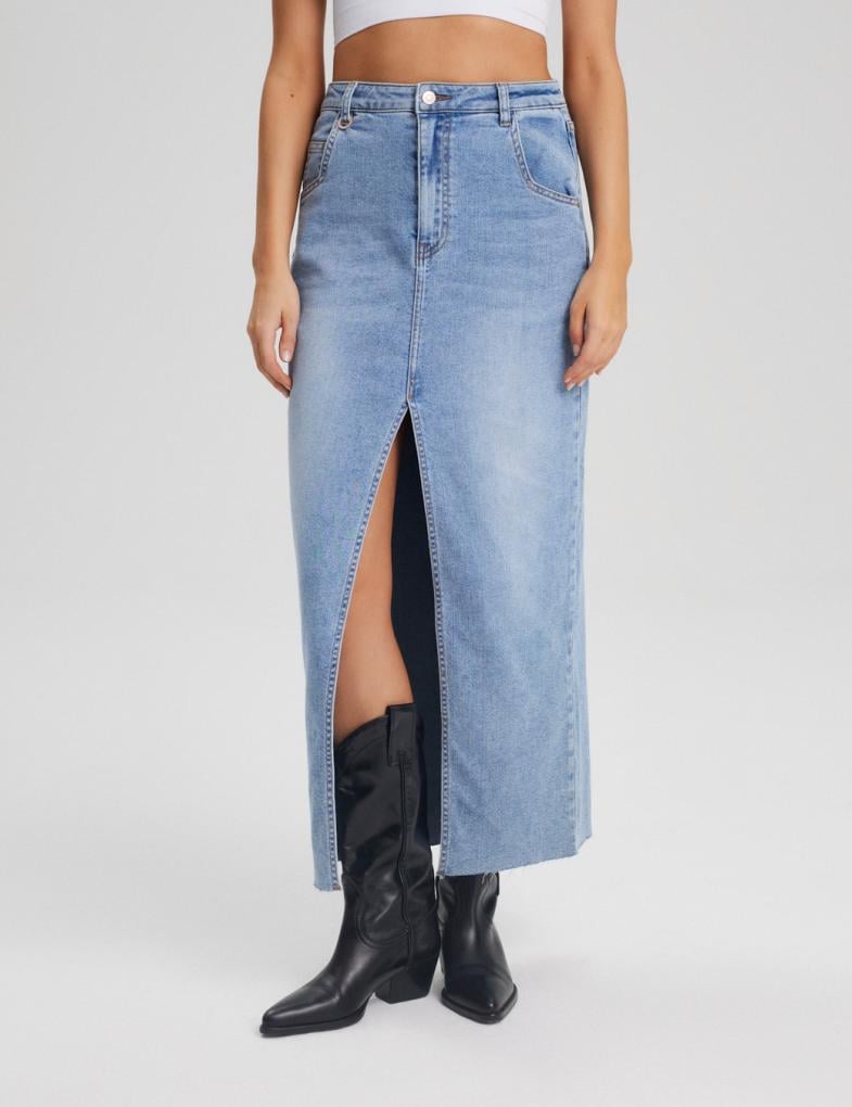 Юбка джинсовая женская Diverse NEBIULA M Светло-голубой (5902598981547)