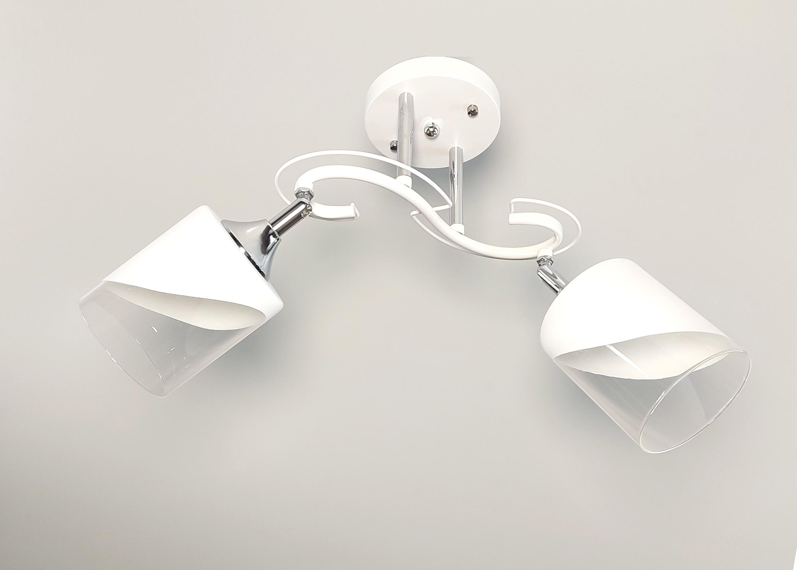 Люстра потолочная на 2 поворотных плафона Белый (4861/2)