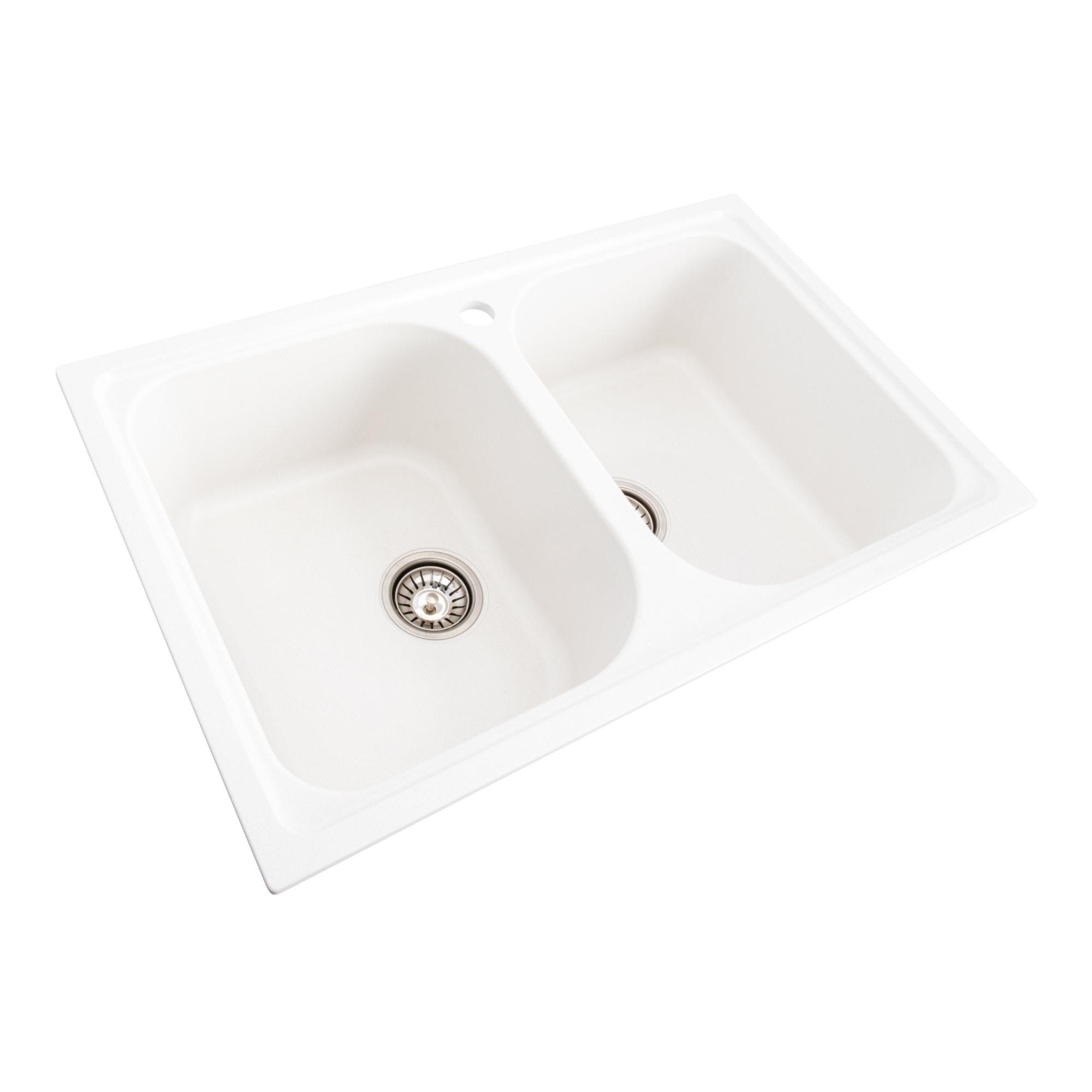Мойка для кухни гранитная Platinum 7950 Equatoria матовая Белоснежный - фото 2 Мойка для кухни гранитная Platinum 7950 Equatoria матовая Белоснежный - фото 2