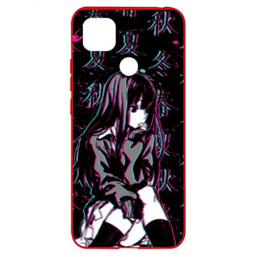 Чехол для Xiaomi Redmi 9c Anime Girl Glitch (7405776-3-140604) - фото 1