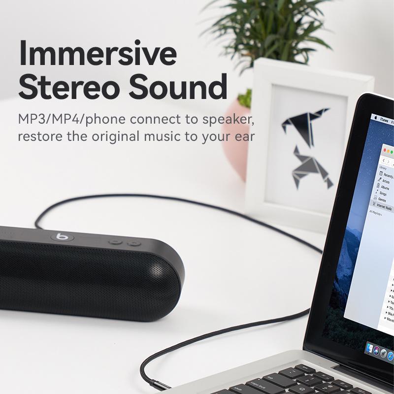 Кабель Vention 3.5 мм minijack стерео AUX TRS 3-пиновая нейлоновая оплетка 3 м Черный (BAWBI) - фото 8 Кабель Vention 3.5 мм minijack стерео AUX TRS 3-пиновая нейлоновая оплетка 3 м Черный (BAWBI) - фото 8