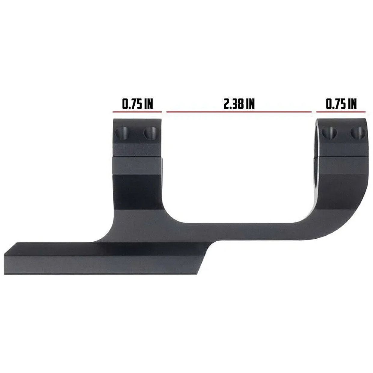 Кріплення Monstrum Slim Profile Series Offset Cantilever Picatinny Scope Mount 34 мм (ZR341-B) - фото 2