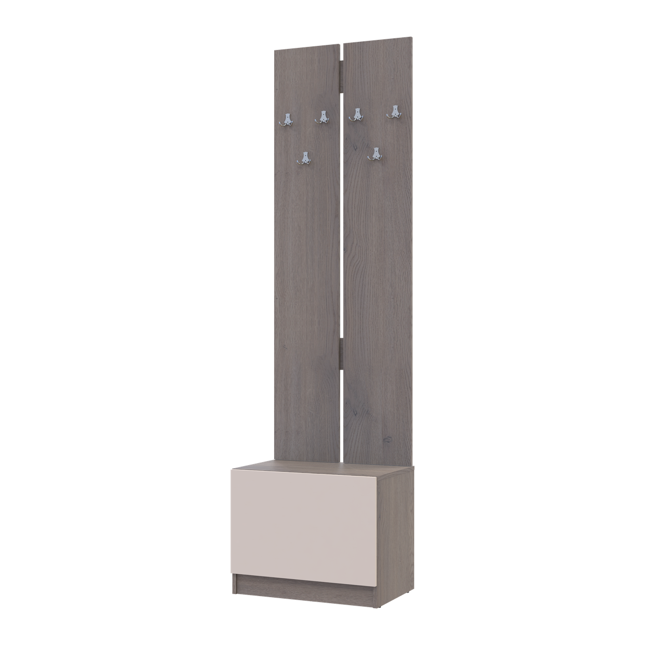Вешалка с тумбой Doros Сола ДСП 60х40х215 см Канноло/Кашемир (44900372)