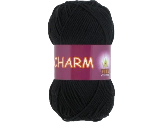Пряжа Vita Cotton Charm 4152 черный (3324)