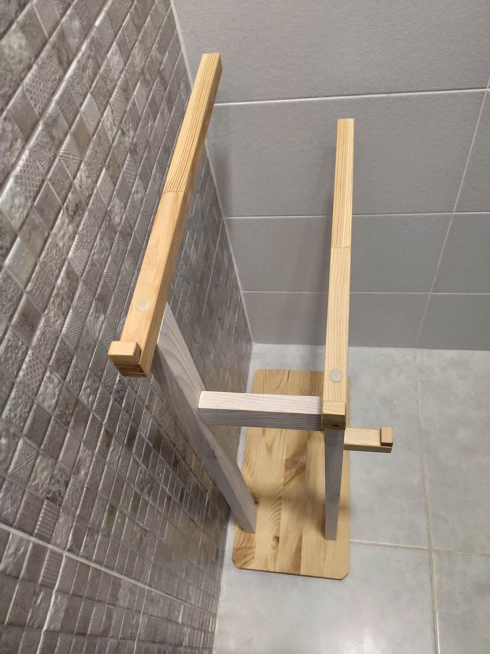 Стійка для рушників на підлогу дерев'яна (2084021904) - фото 4