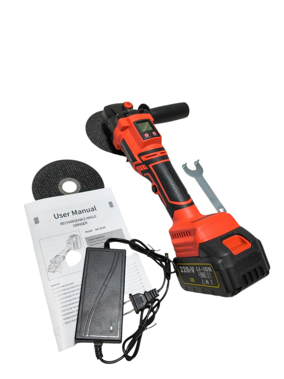 Болгарка бесщеточная HPENGJhengpeng 125 мм 12 000 об/мин регулировка оборотов без аккумулятора и зарядного устройства