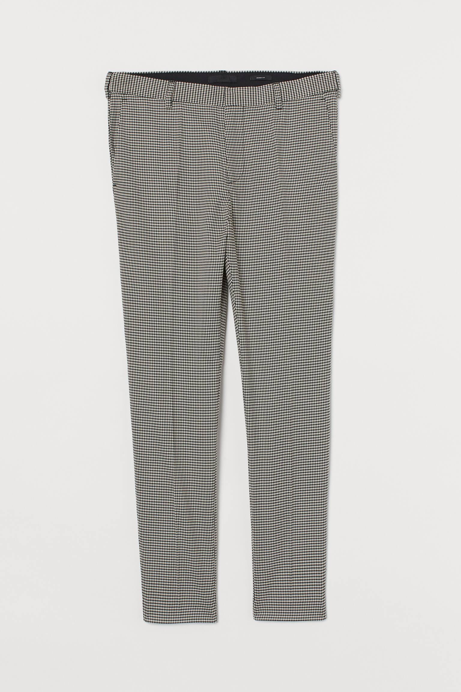 Штани H&M Клітинка р. 33 Молочно-чорний (X602843465)