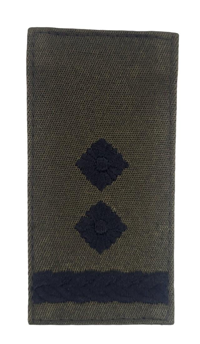 Погон на липучке Подполковник ВСУ 5х10 см Олива (3585683)