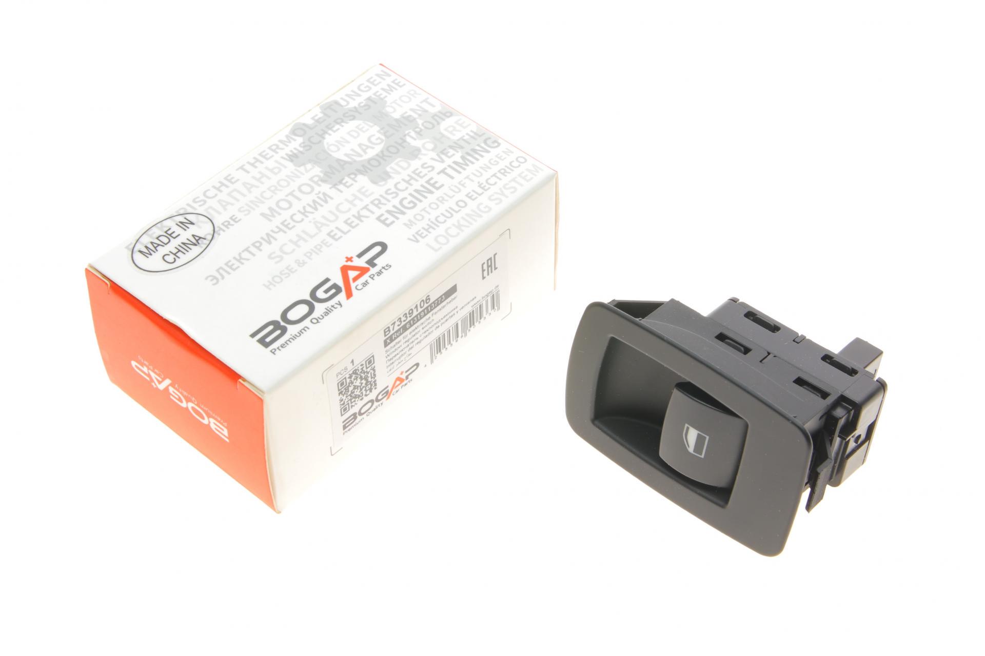 Кнопка стеклоподъемника BOGAP BMW 5 E60/X3 E83 03-11 M47/M54/M57/N47/N53/N62 (B7339106)