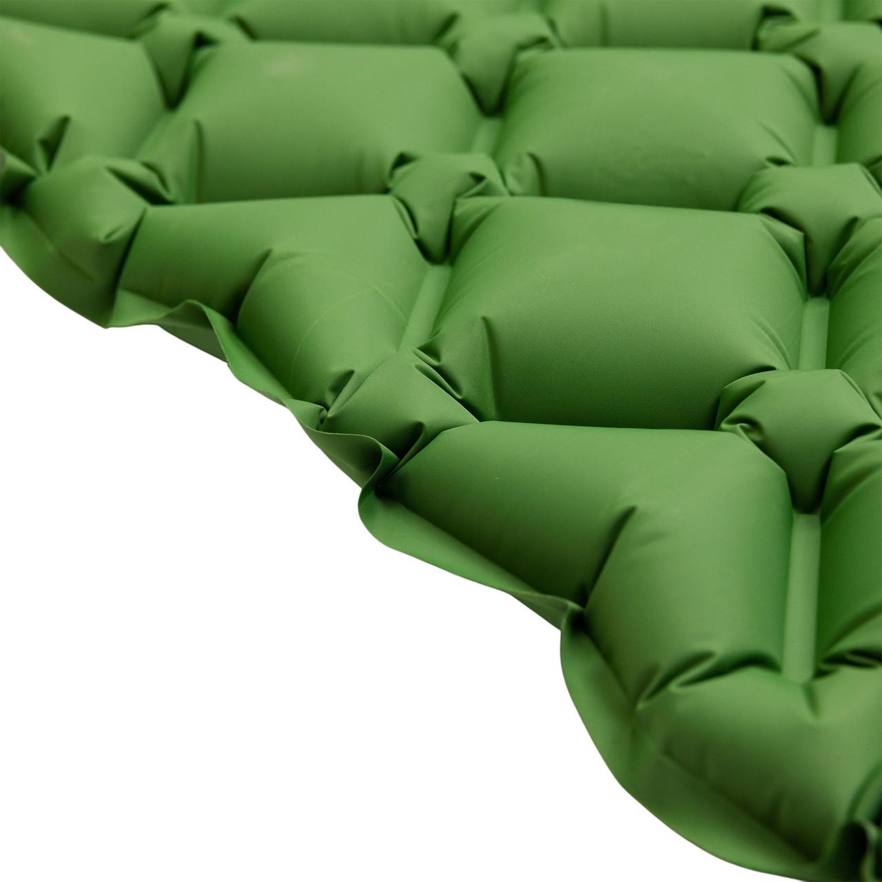 Килимок для намету надувний похідний 190х55х3 см Зелений (7185) - фото 4 Килимок для намету надувний похідний 190х55х3 см Зелений (7185) - фото 4