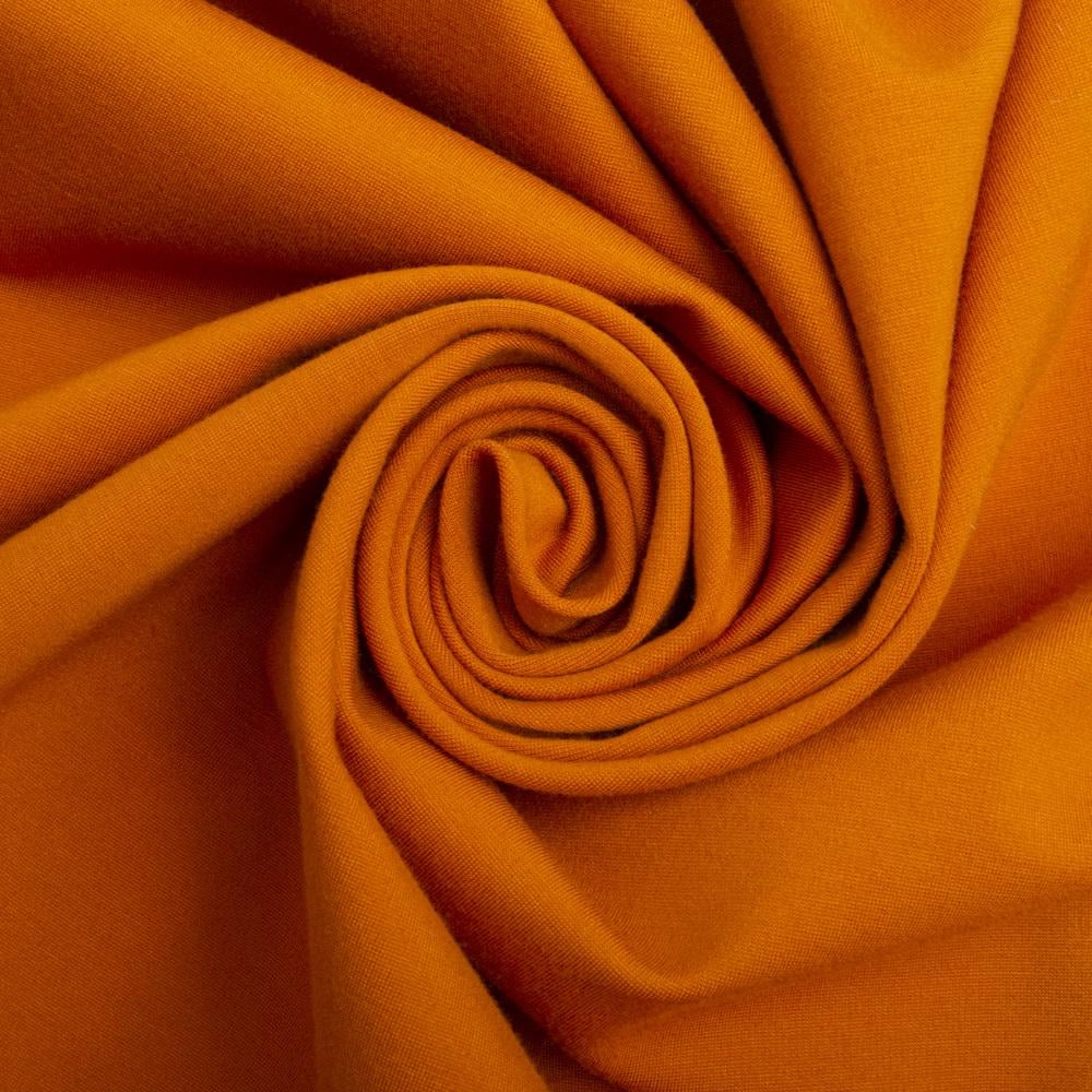 Ткань трикотаж однотонная Прага 620 гр/м2 Рыжий (23499)