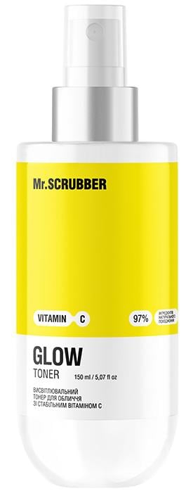 Тонер для лица осветляющий Mr.SCRUBBER Glow Vitamin C со стабильным витамином С 150 мл (21078)