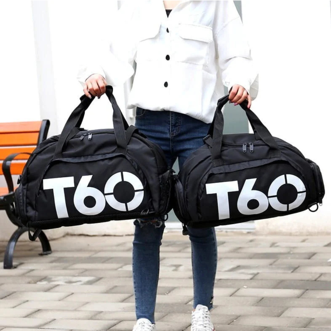 Сумка-рюкзак спортивная с отделом для обуви унисекс (ТS-60-Black) - фото 2 Сумка-рюкзак спортивная с отделом для обуви унисекс (ТS-60-Black) - фото 2