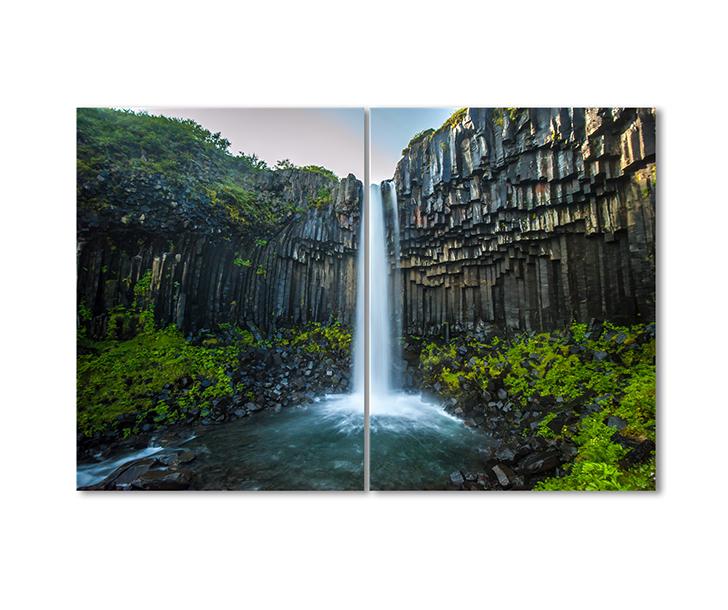 Картина модульная Ватнайёкюдль национальный парк 2 модуля 90x135 см
