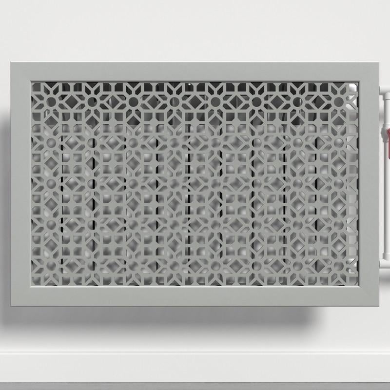 Решетка-экран на батарею SMARTWOOD 900 мм Серый Бетон (R21293109)