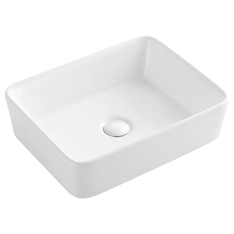 Раковина накладна MIXXUS Premium Quadro-0101 прямокутна 475x370 мм Білий (MP6487)