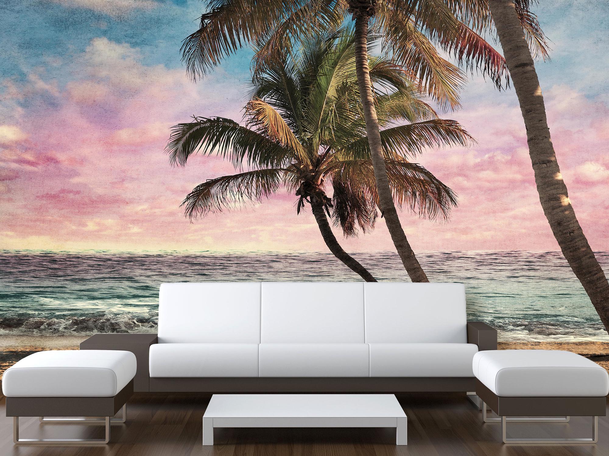 Фотообои флизелиновые Тропический пляж на закате 230х345 см (SPF-092/6)