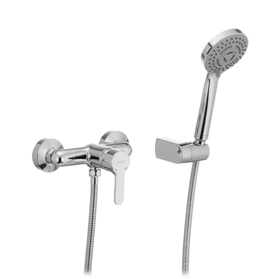 Смеситель для душа настенный IBERGRIF Square M12022 Chrome (IB0024)