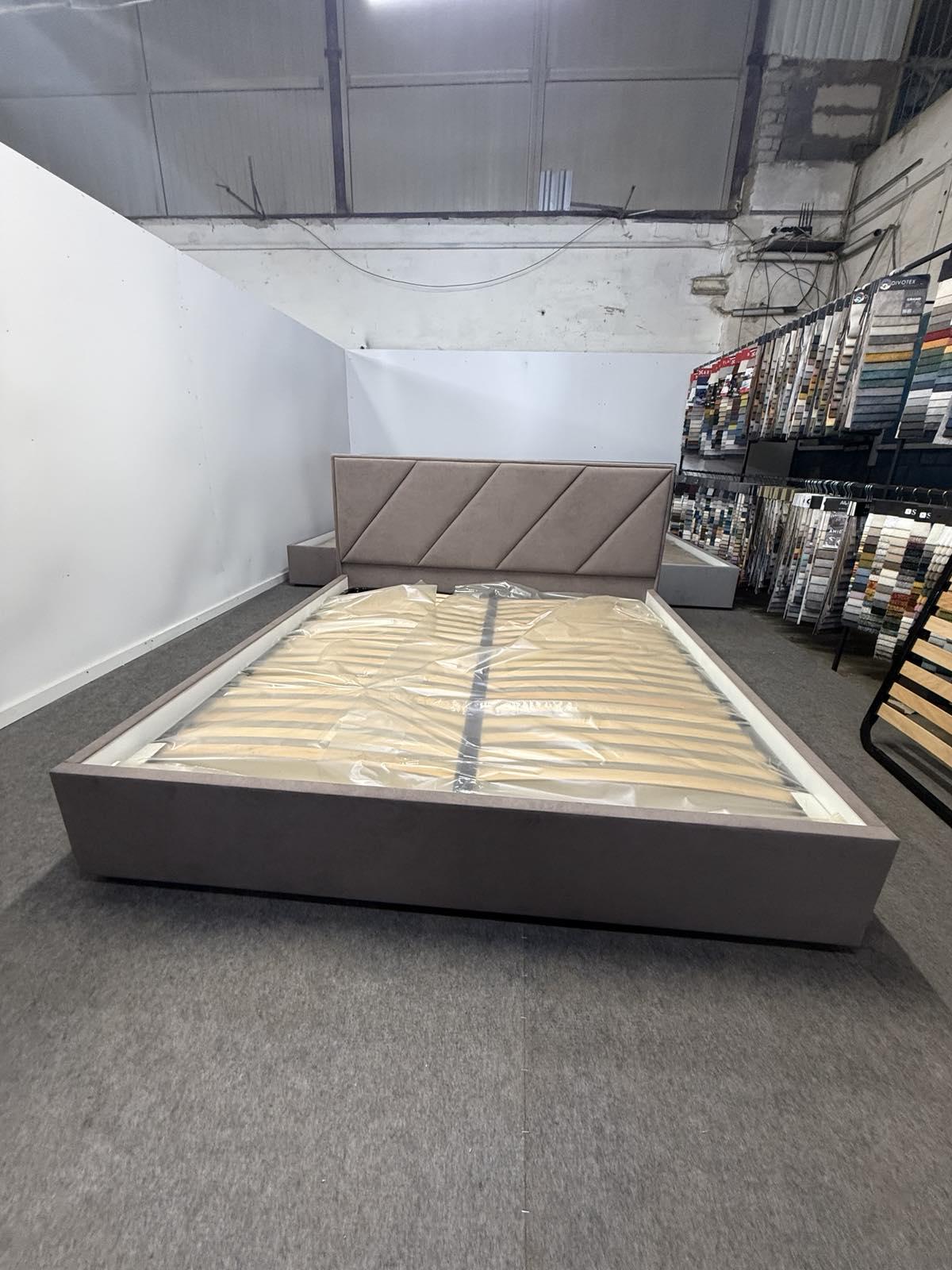 Кровать с подъемным механизмом ADS Mebli Сигма 180х200 см велюр Simple 6 Коричневый (30742451) - фото 7