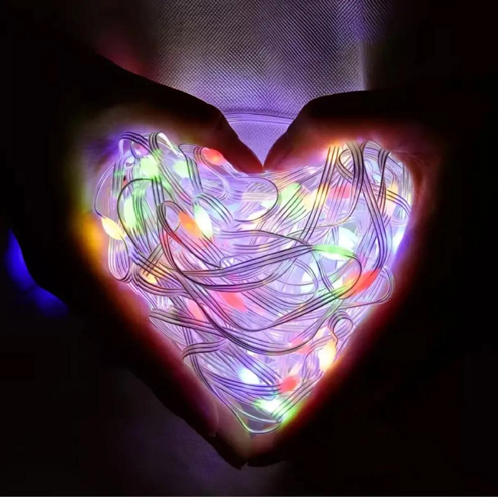 Гирлянда светодиодная нить Роса Люкс с пультом от USB и сети 220V 100 LED 8 режимов IP65 10 м Мультиколор - фото 7 Гирлянда светодиодная нить Роса Люкс с пультом от USB и сети 220V 100 LED 8 режимов IP65 10 м Мультиколор - фото 7