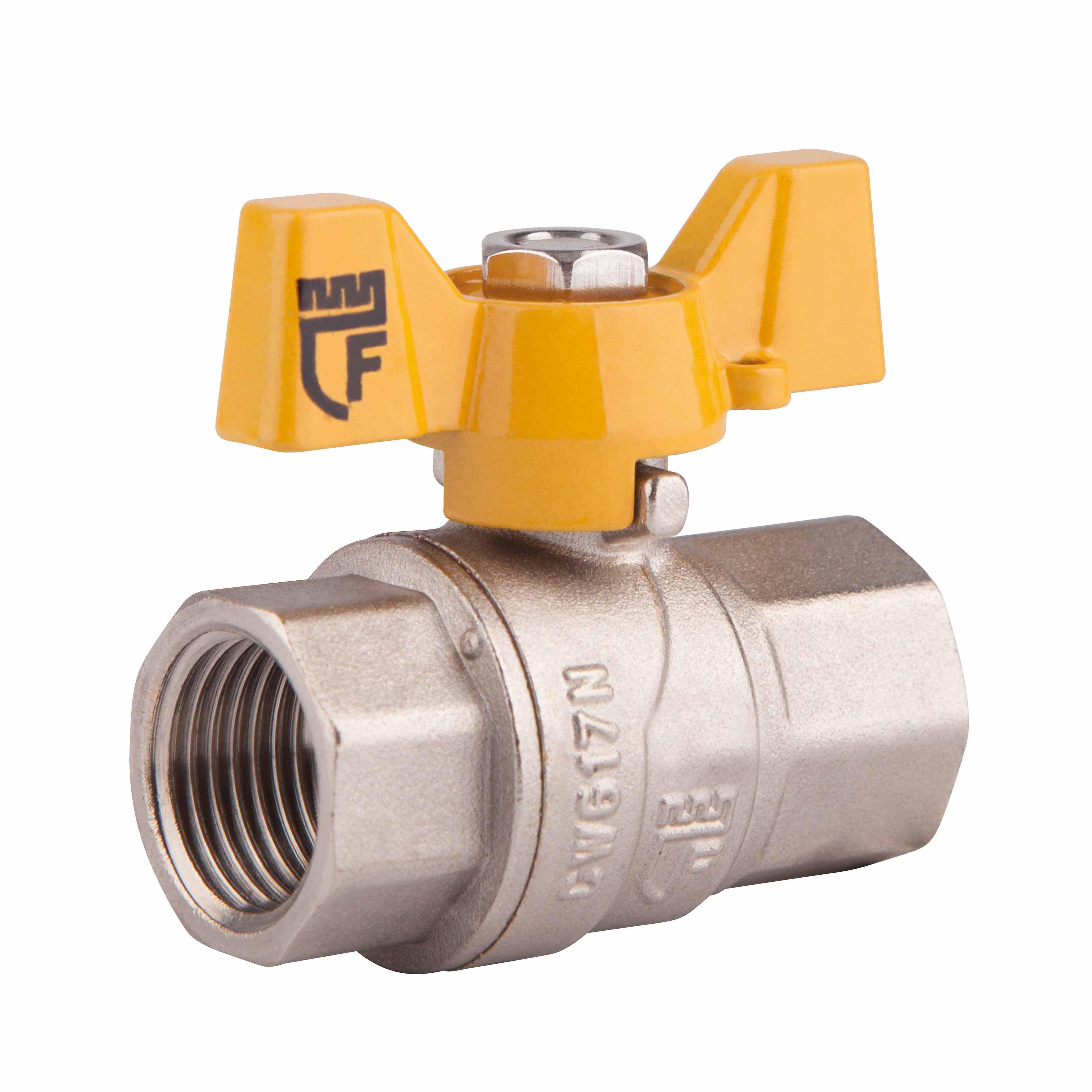 Кран кульовий для газу SD Forte 3/4" ВР метелика (SF602G20)