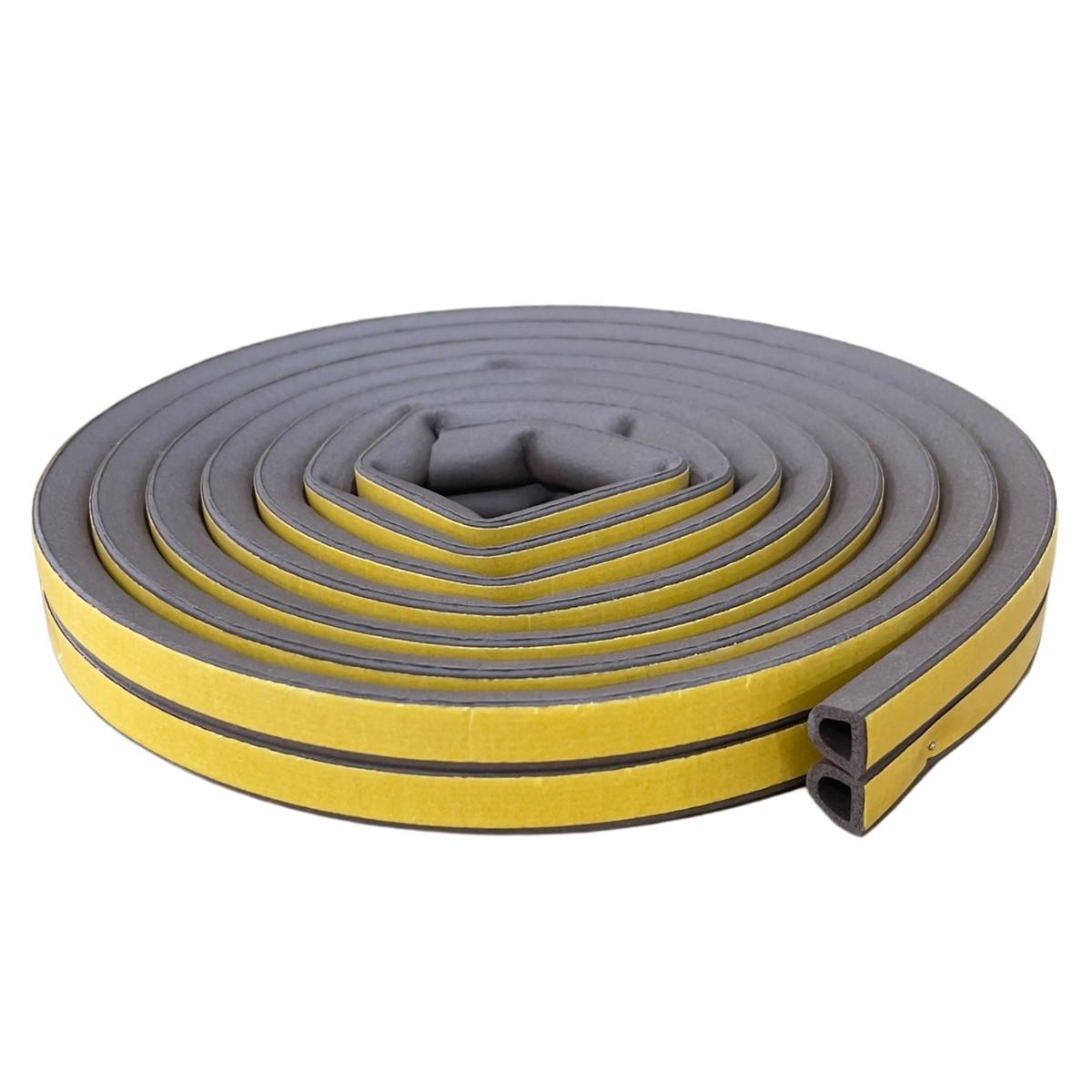 Уплотнитель самоклеющийся профиль D кор 12х10 мм/6 м (2886234318)