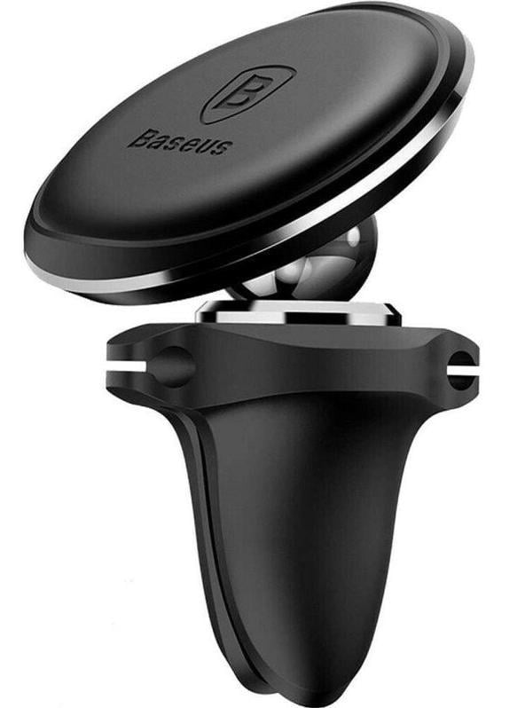 Держатель Baseus Magnetic Air Vent Car Mount Holder для телефона Black (SUGX-A01) - фото 1