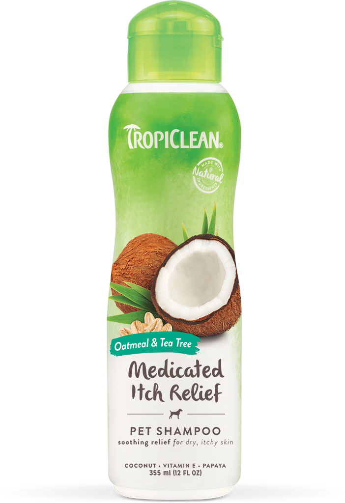 Шампунь Tropiclean Oatmeal Tea для собак с экстрактом овсянки и чайного дерева 355 мл (202467)