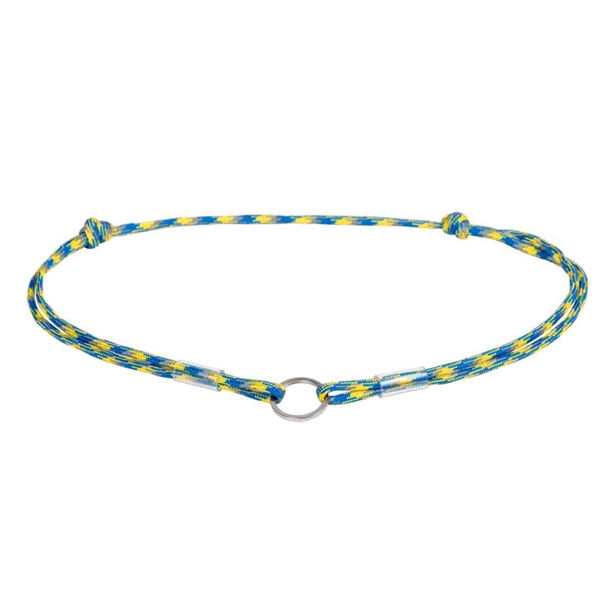 Шнурок для адресника из паракорда Waudog Smart ID светоотражающий Colors of freedom S D 4 мм 25-45 см (360-4020 Col)